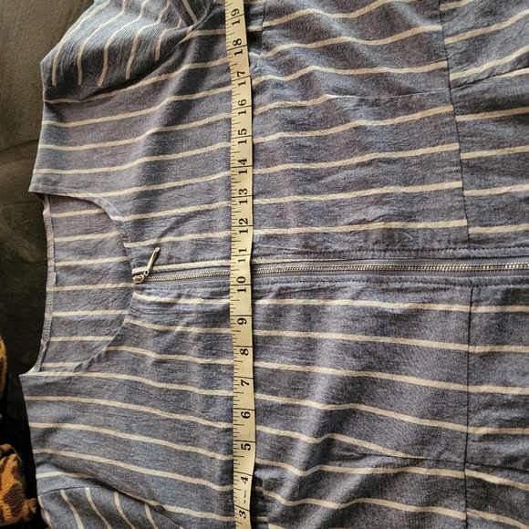 🆕 POCKET JUMPSUIT Casual Striped Wide Leg - Picture 13 of 13